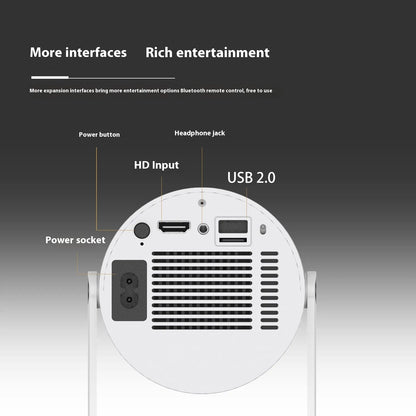 Portable Mini Projector for Home and Outdoor Use