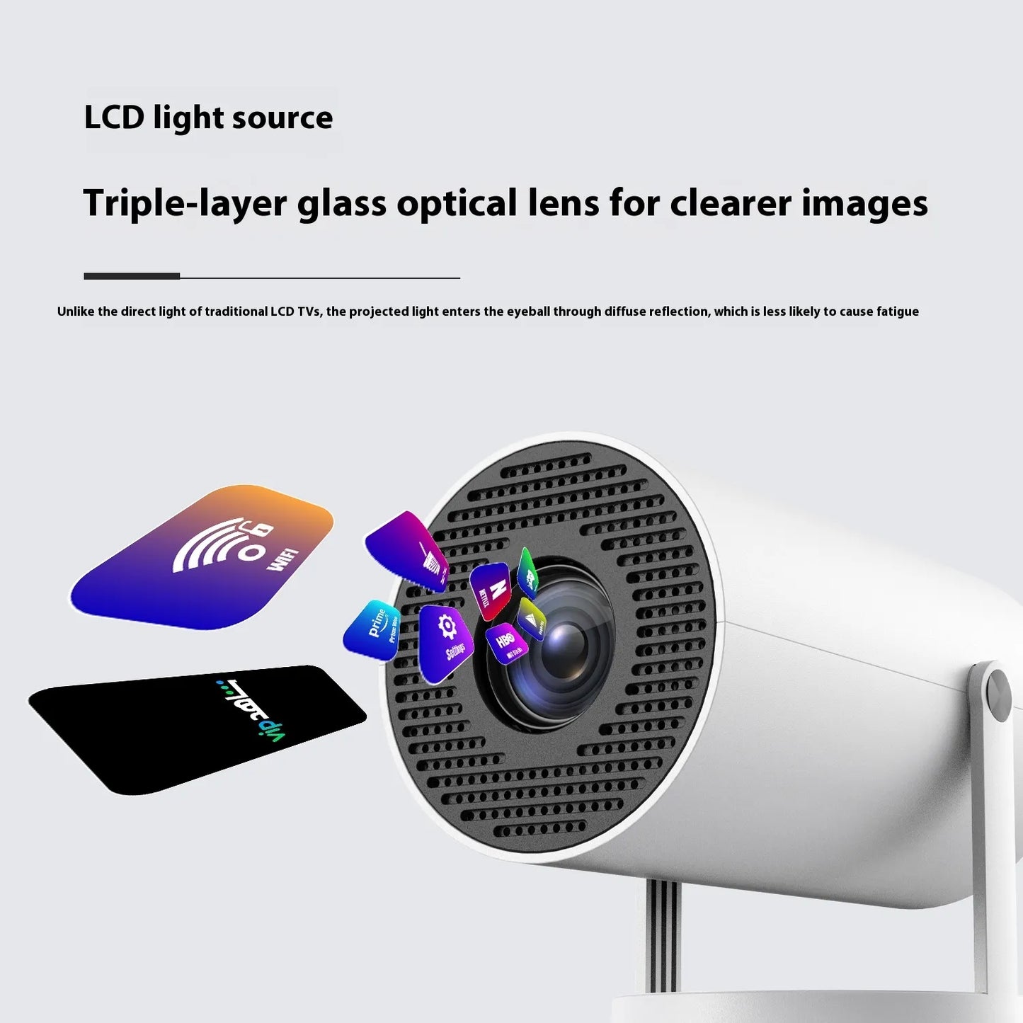 Portable Mini Projector for Home and Outdoor Use