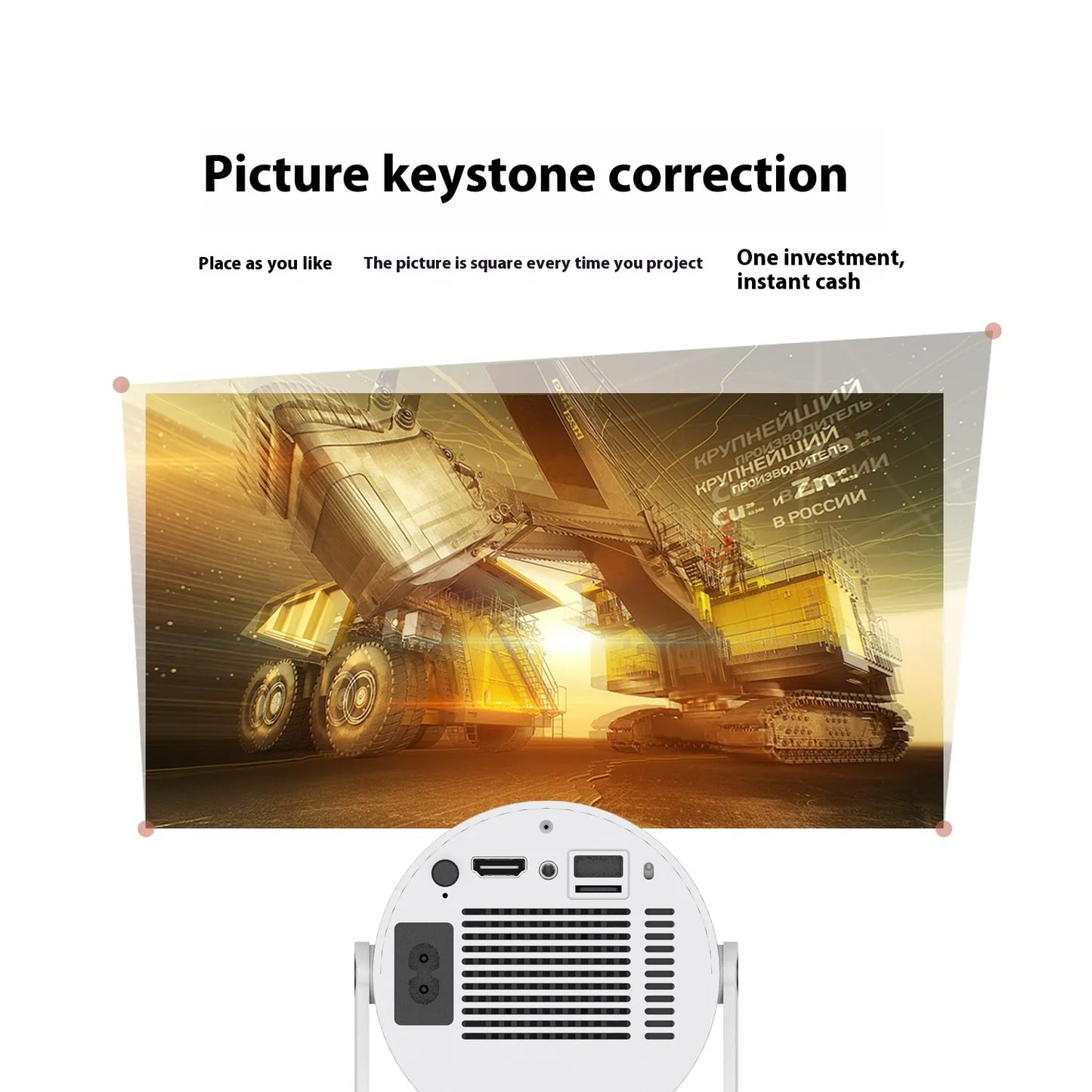 Portable Mini Projector for Home and Outdoor Use